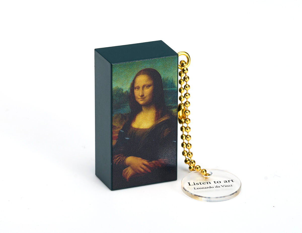 Listen to art Masterpieces Heard Through Sound: Da Vinci Sound Keychain [gachapon]