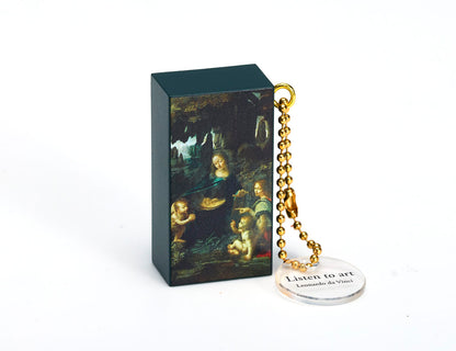 Listen to art Masterpieces Heard Through Sound: Da Vinci Sound Keychain [gachapon]