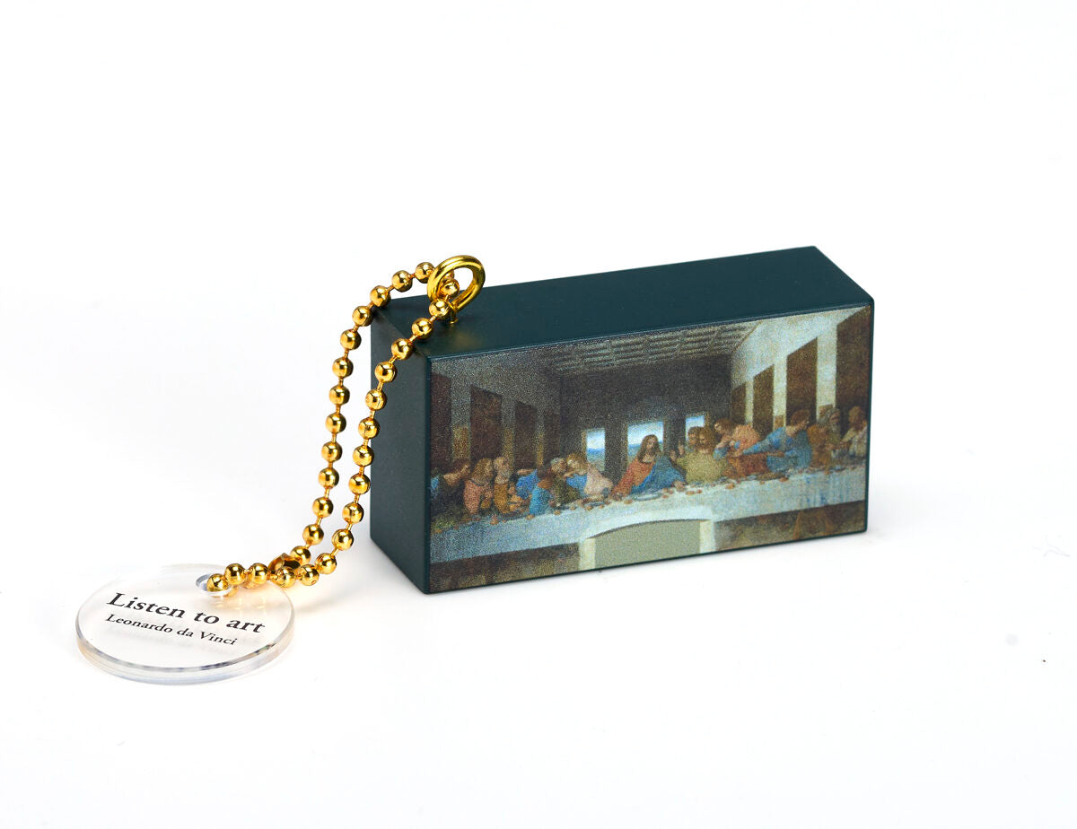 Listen to art Masterpieces Heard Through Sound: Da Vinci Sound Keychain [gachapon]