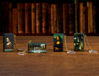 Listen to art Masterpieces Heard Through Sound: Da Vinci Sound Keychain [gachapon]