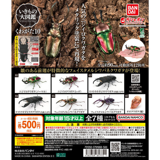 Living Creatures Encyclopedia: Stag Beetle 10 [gachapon]